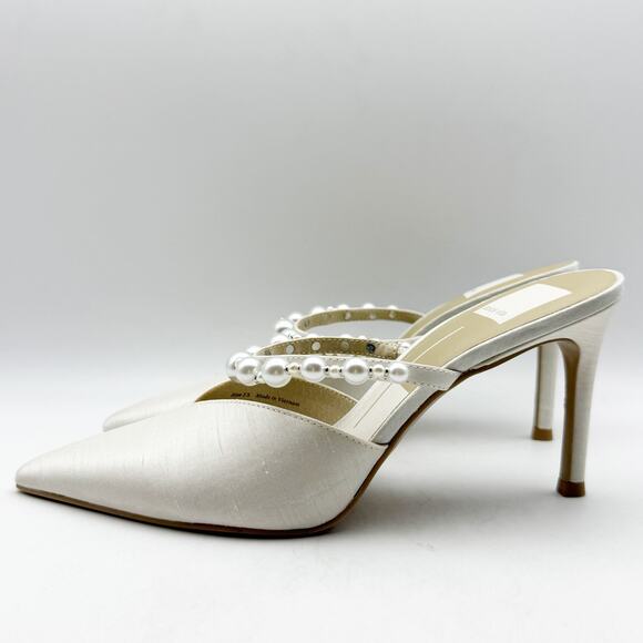 Dolce Vita Womens Kanika High Heel Pump US 7.5 M White Pointed Toe NIB - Picture 8 of 12